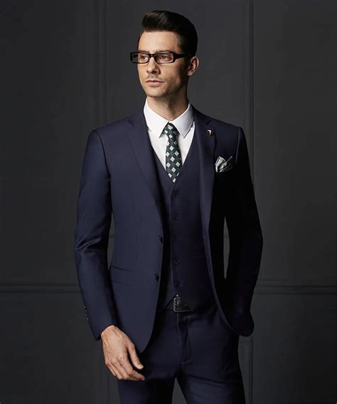 dark navy blue wedding suit.